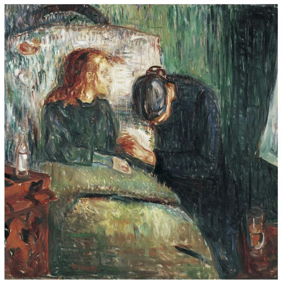 The Sick Child, 1907-Paper Art-32&quotx32"