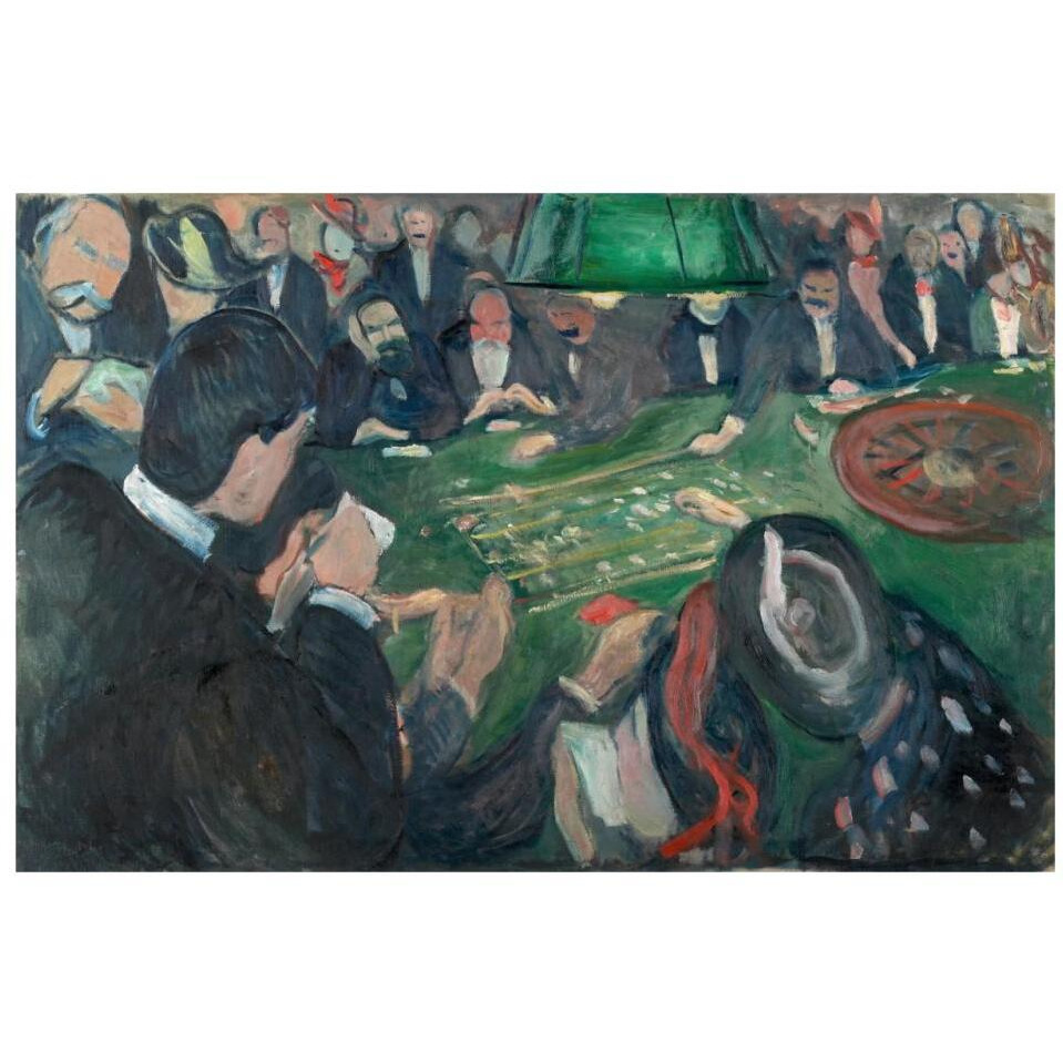 At the Roulette Table in Monte Carlo, 1892-Paper Art-32&quotx22"