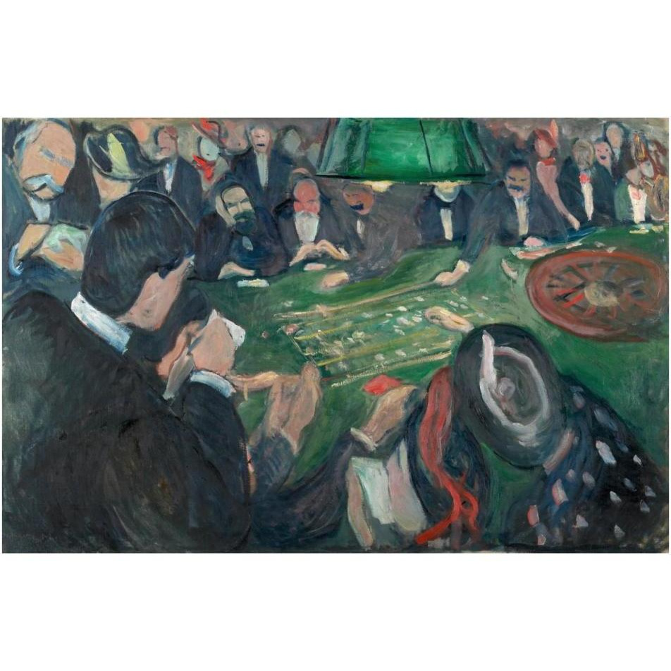 At the Roulette Table in Monte Carlo, 1892-Paper Art-38&quotx26"