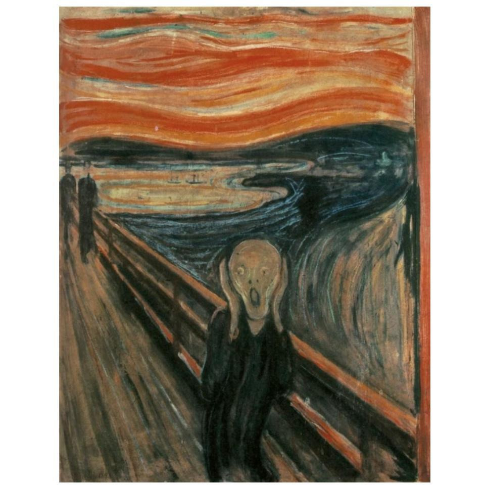 The Scream, 1893-Paper Art-14&quotx18"