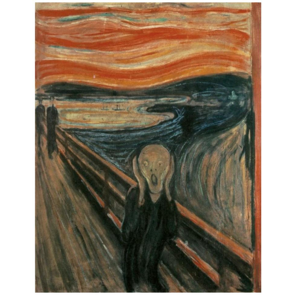 The Scream, 1893-Paper Art-32&quotx42"