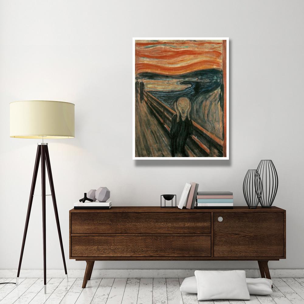 The Scream, 1893-Paper Art-38&quotx50"