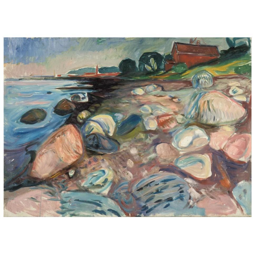 Shore with Red House, 1904-Paper Art-34&quotx26"