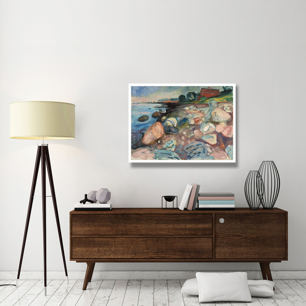 Shore with Red House, 1904-Paper Art-42&quotx32"