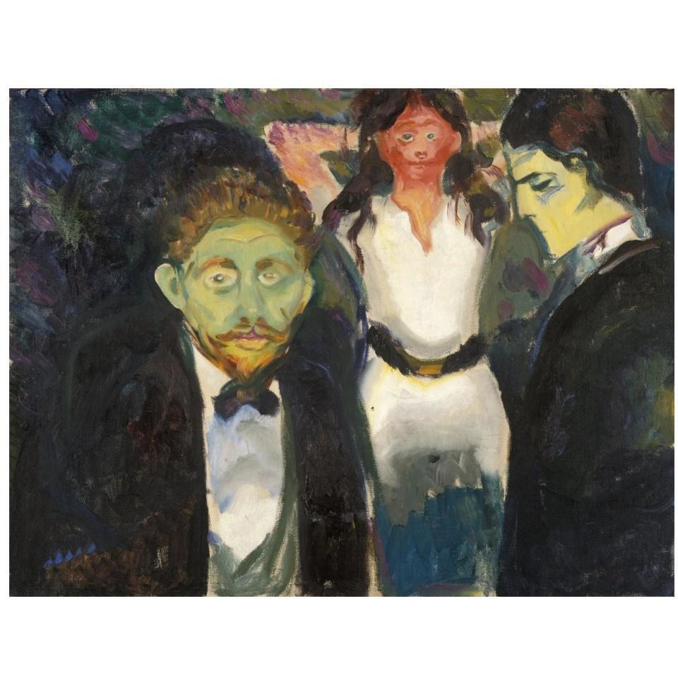 Jealousy, 1907-Paper Art-18&quotx14"