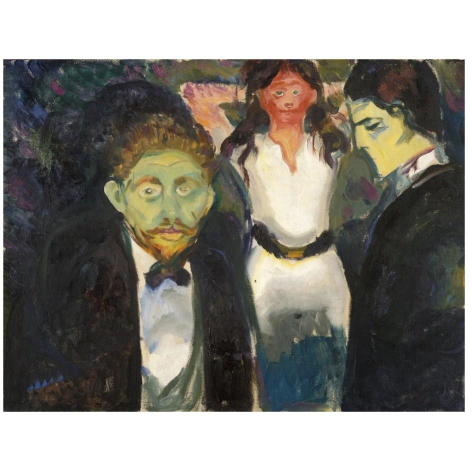 Jealousy, 1907-Paper Art-26&quotx20"