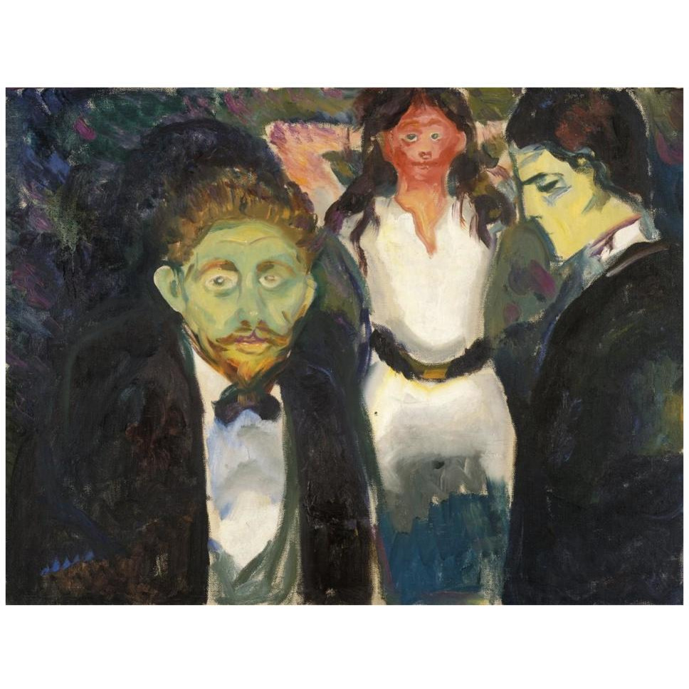 Jealousy, 1907-Paper Art-42&quotx32"