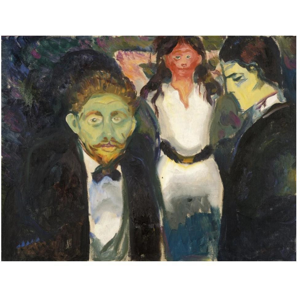 Jealousy, 1907-Paper Art-50&quotx38"