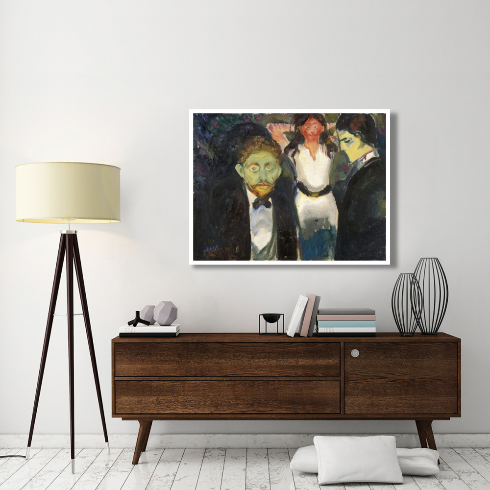 Jealousy, 1907-Paper Art-50&quotx38"
