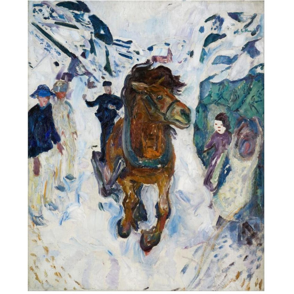 Galloping Horse, 1910-1912-Paper Art-24&quotx30"