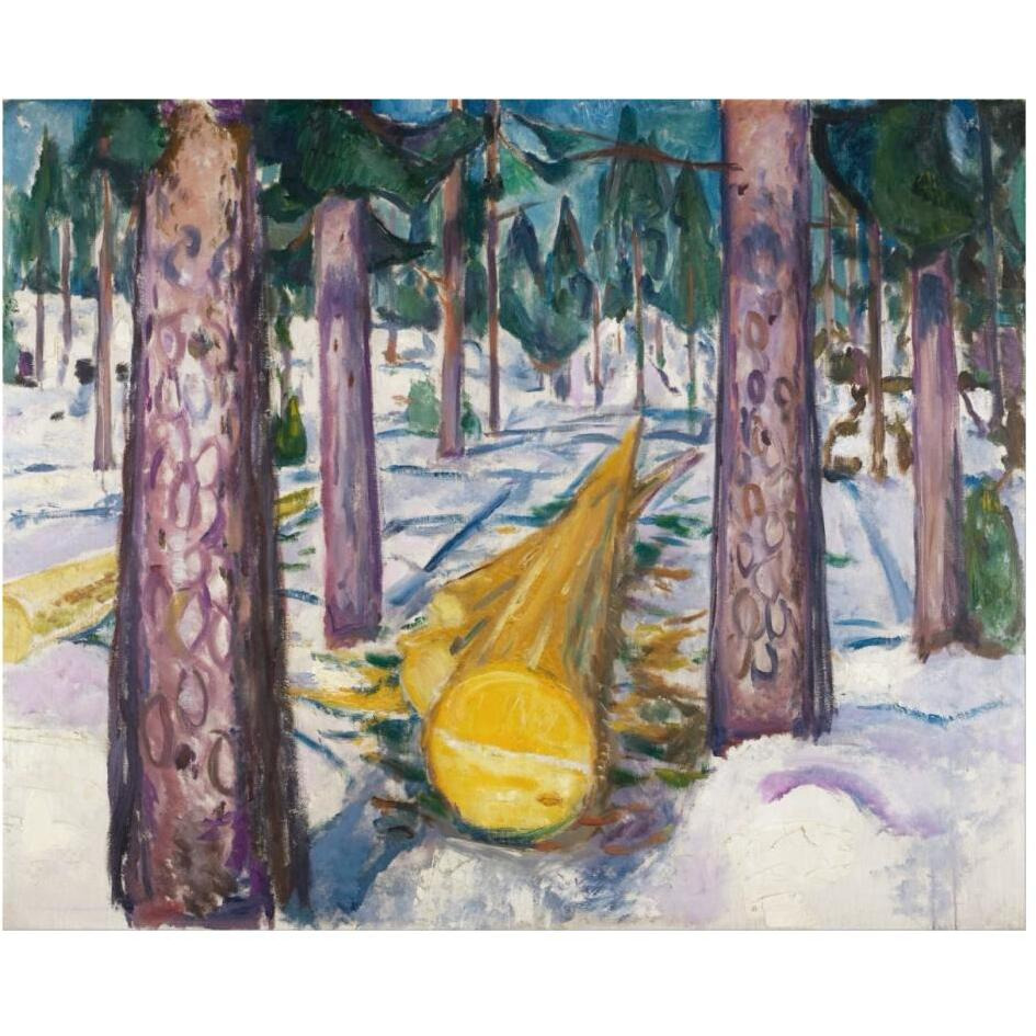 The Yellow Log, 1912-Paper Art-30&quotx24"