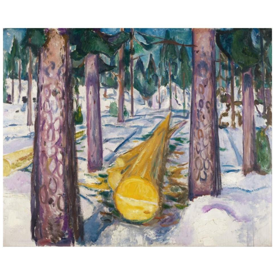 The Yellow Log, 1912-Paper Art-37&quotx30"