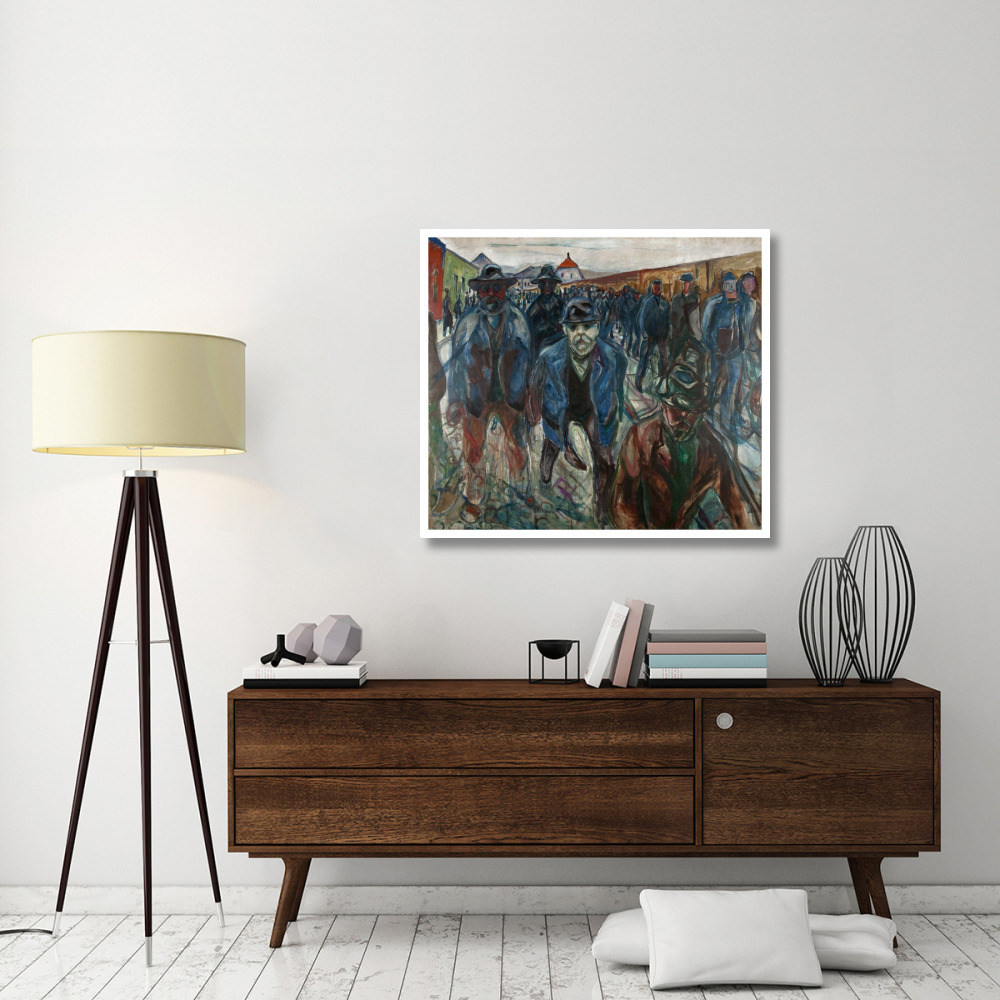Workers on their Way Home, 1913-1914-Paper Art-42&quotx37"