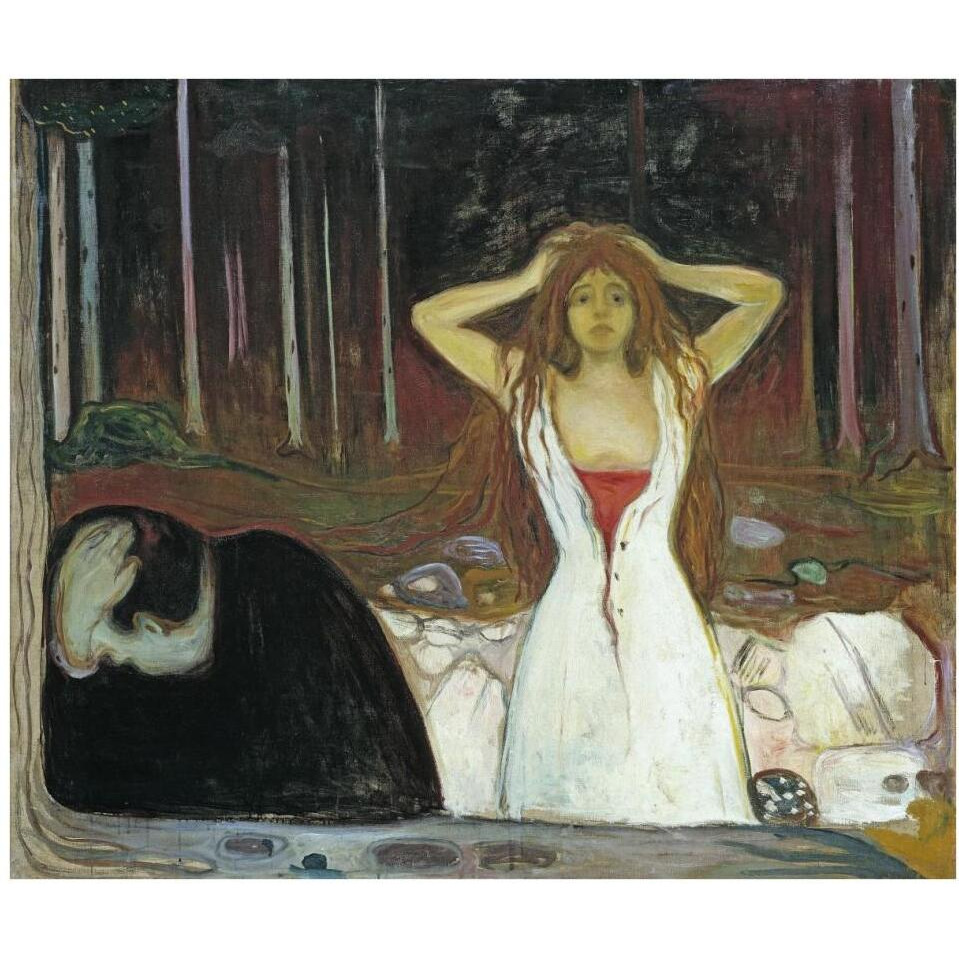 Ashes, 1895-Paper Art-38&quotx33"