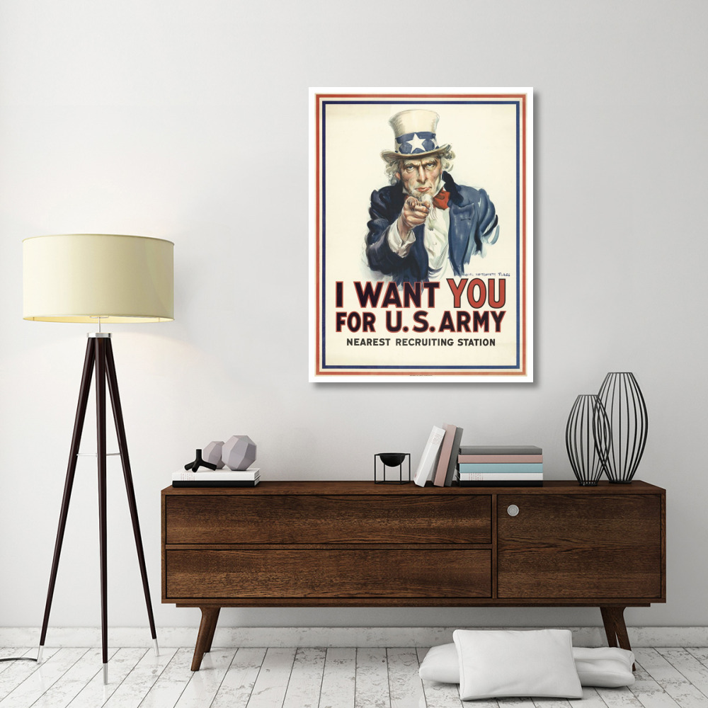 I want you for U.S. Army, c. 1917-Paper Art-38&quotx50"