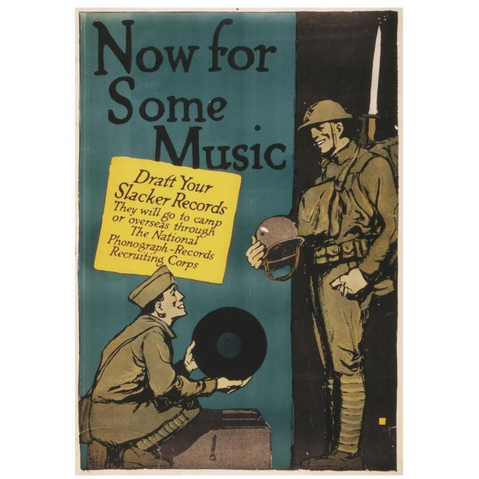 Now for Some Music, 1917-Paper Art-23&quotx32"