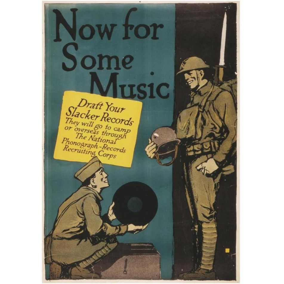 Now for Some Music, 1917-Paper Art-27&quotx38"