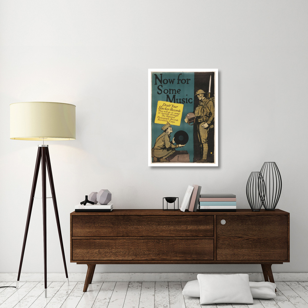 Now for Some Music, 1917-Paper Art-27&quotx38"