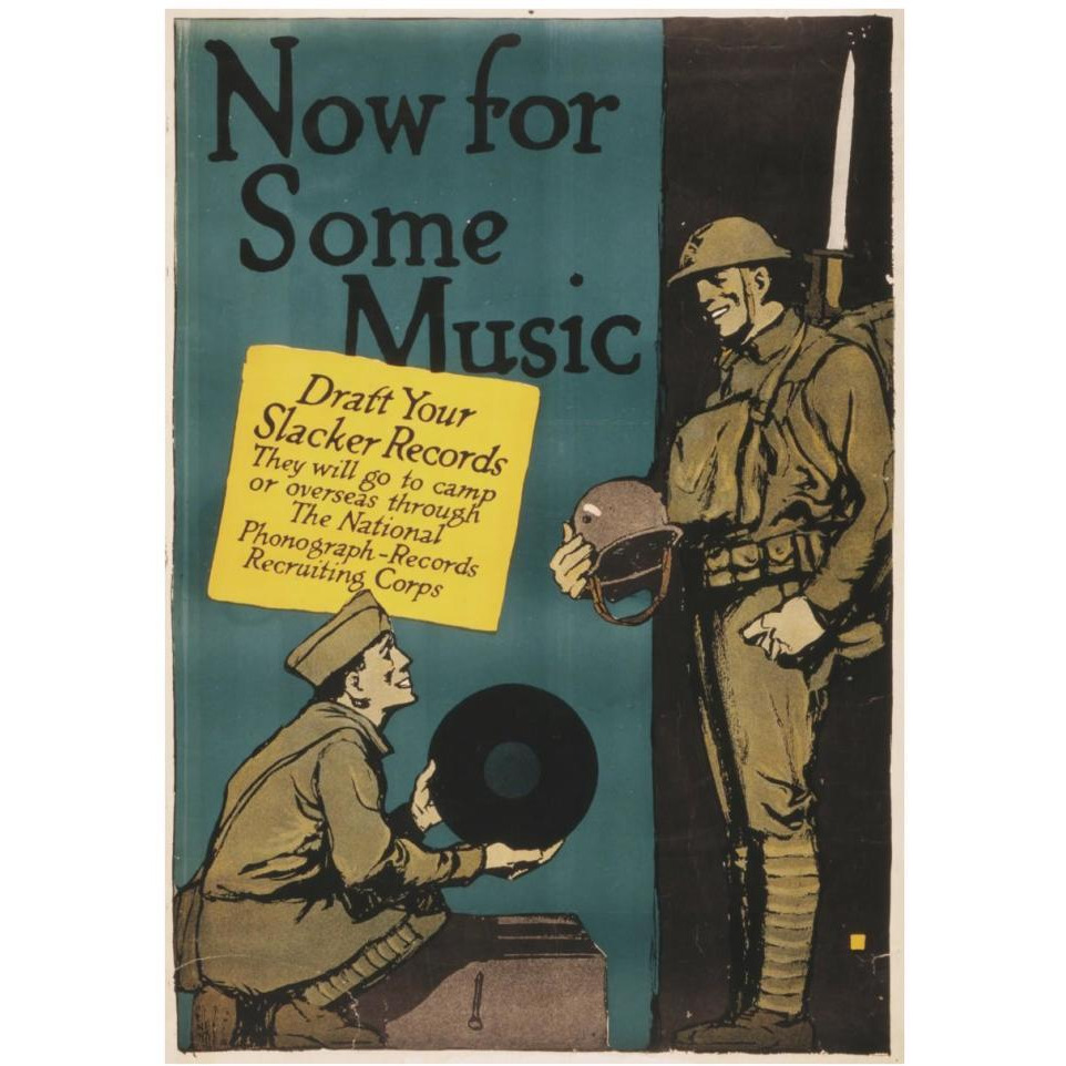 Now for Some Music, 1917-Paper Art-30&quotx42"
