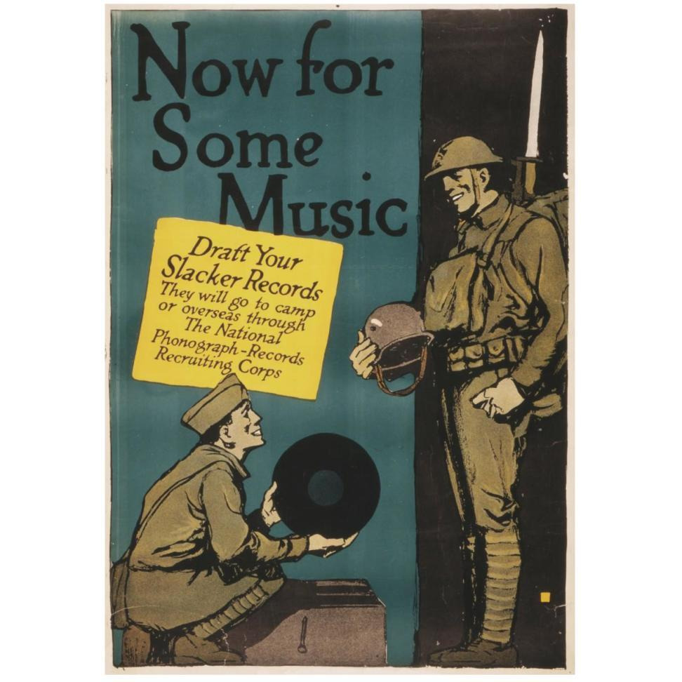 Now for Some Music, 1917-Paper Art-33&quotx46"