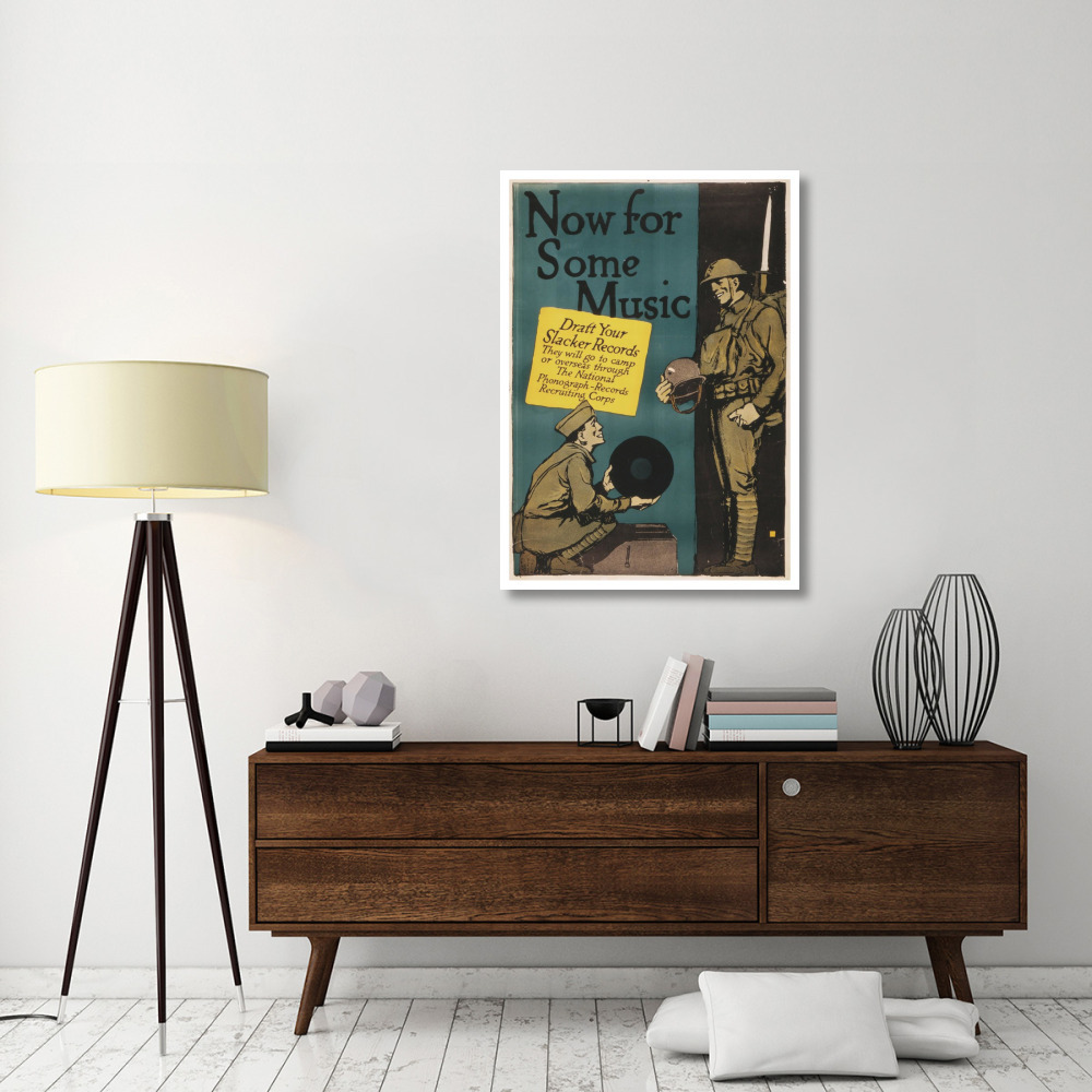 Now for Some Music, 1917-Paper Art-33&quotx46"