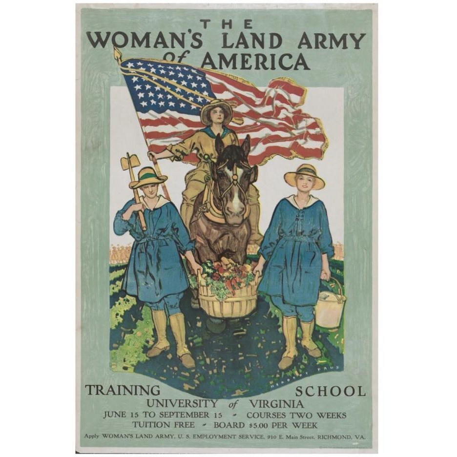 The Woman's Land Army of America-Paper Art-18&quotx26"