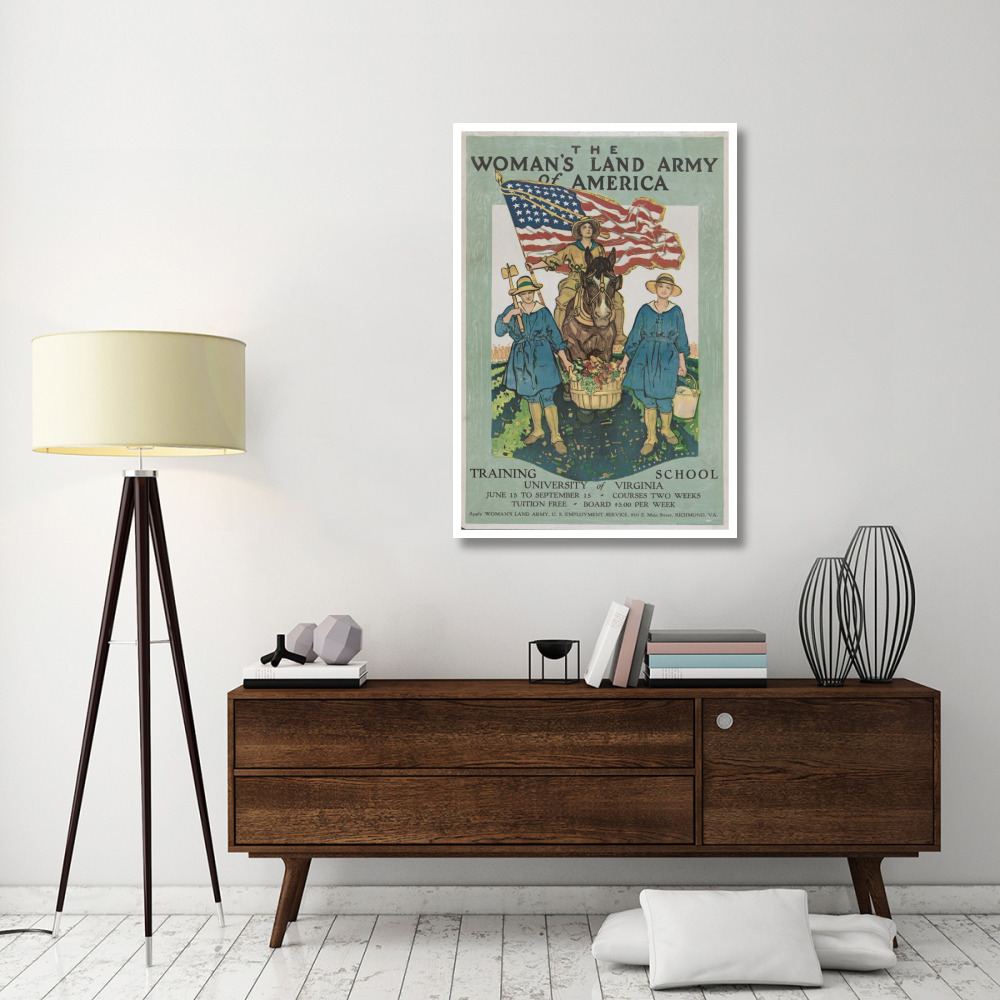 The Woman's Land Army of America-Paper Art-34&quotx50"