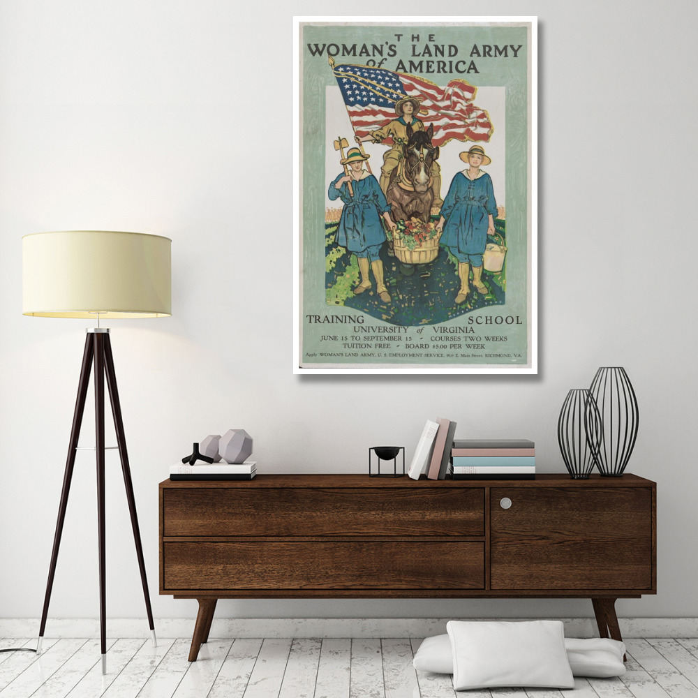 The Woman's Land Army of America-Paper Art-42&quotx62"
