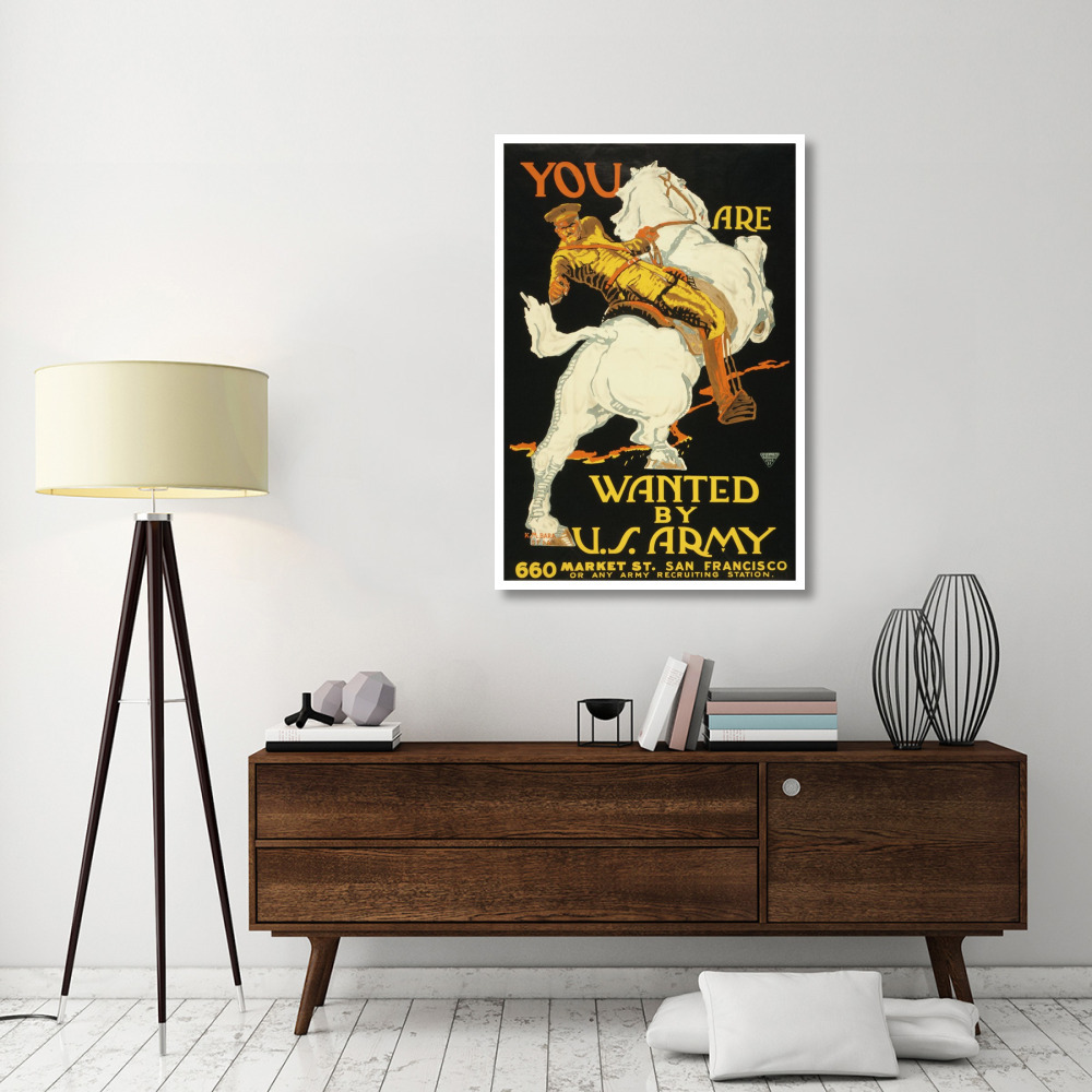 You are wanted by the U.S. Army, 1915/1918-Paper Art-34&quotx50"