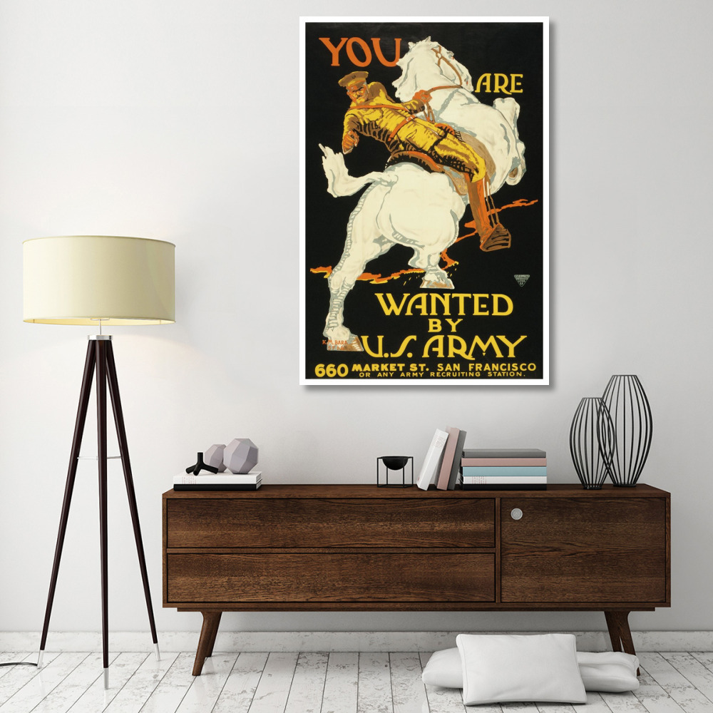 You are wanted by the U.S. Army, 1915/1918-Paper Art-42&quotx62"