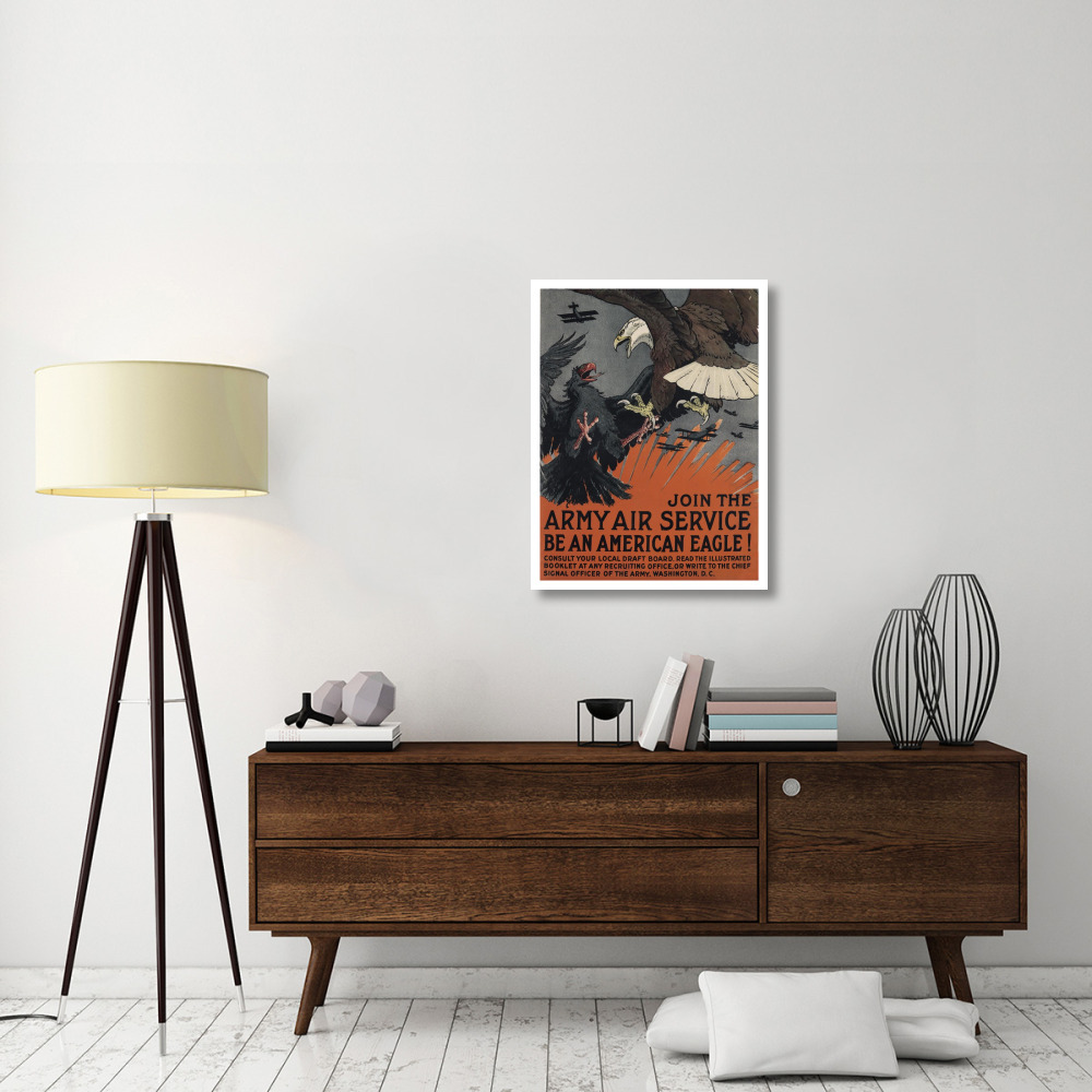 Join the Army Air Service, Be an American Eagle, ca. 1917-Paper Art-26&quotx34"