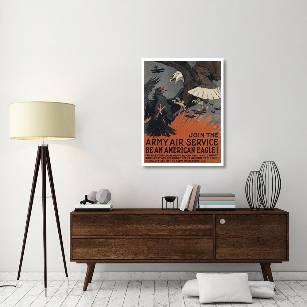 Join the Army Air Service, Be an American Eagle, ca. 1917-Paper Art-32&quotx42"