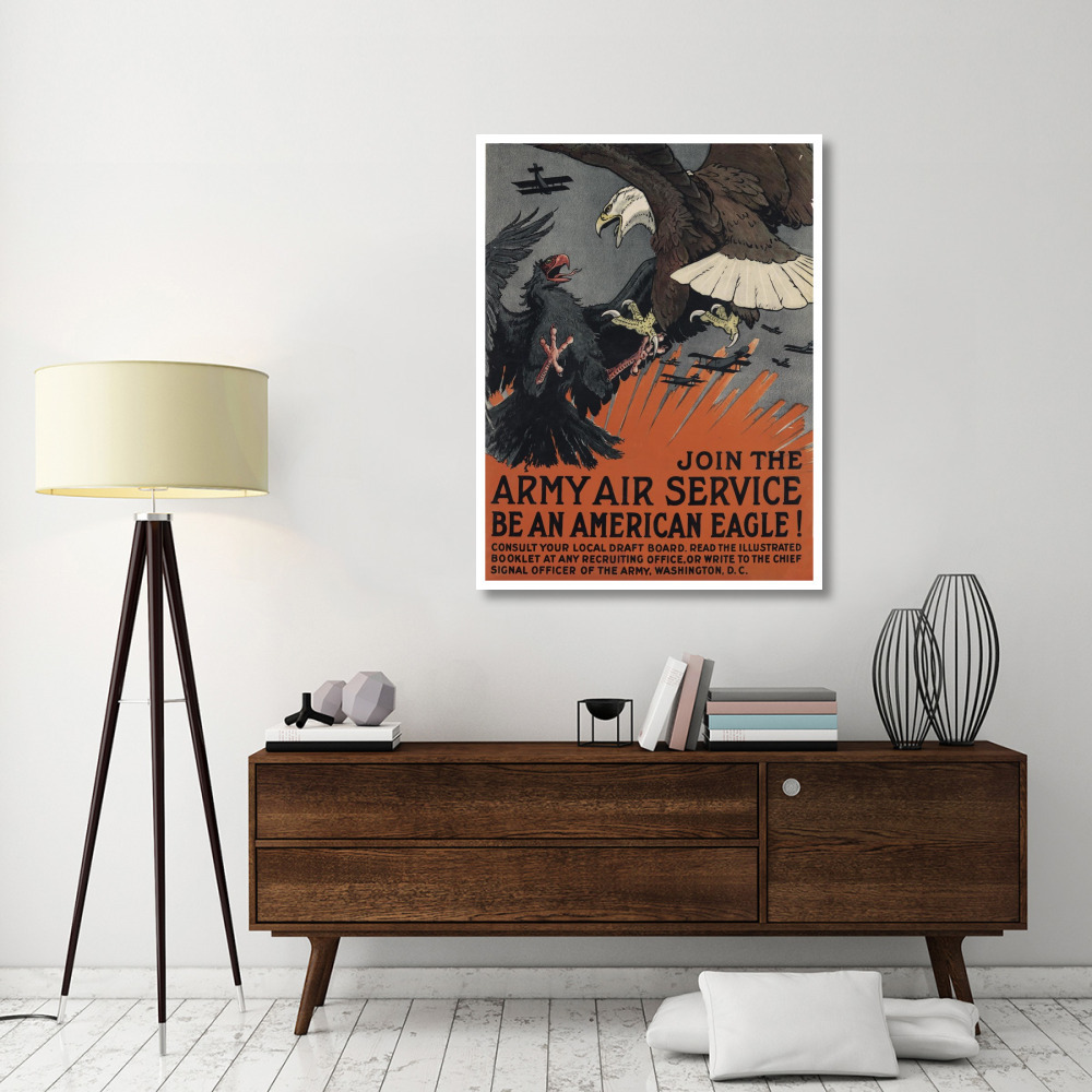 Join the Army Air Service, Be an American Eagle, ca. 1917-Paper Art-38&quotx50"