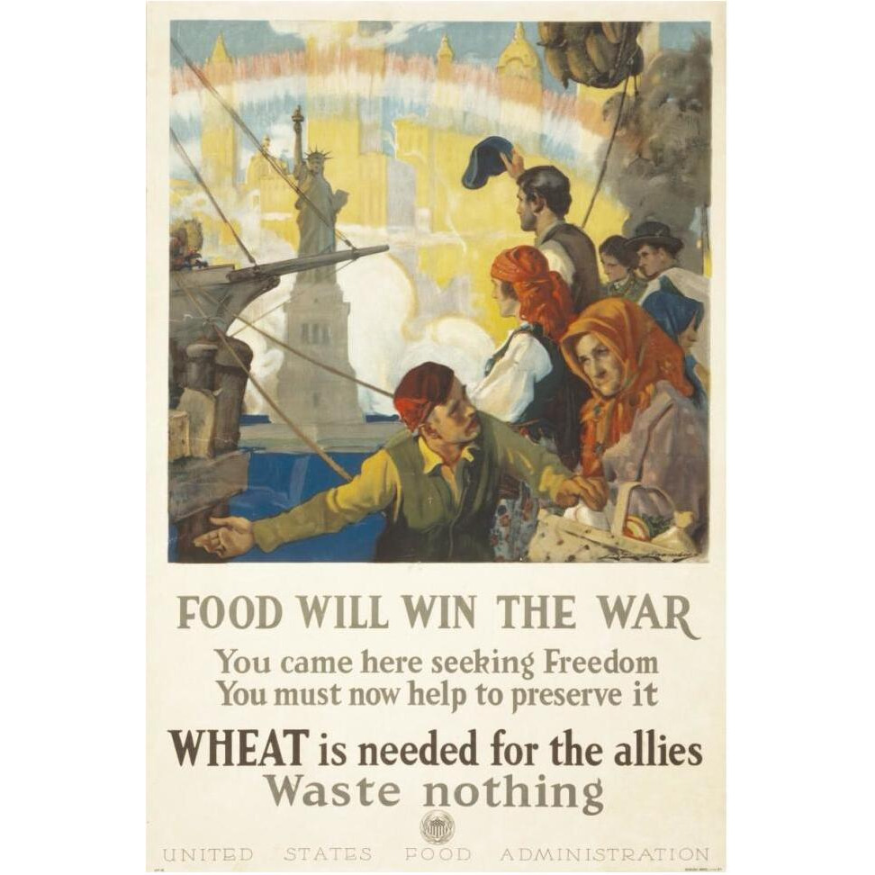 Food Will Win the War, 1917-Paper Art-42&quotx62"