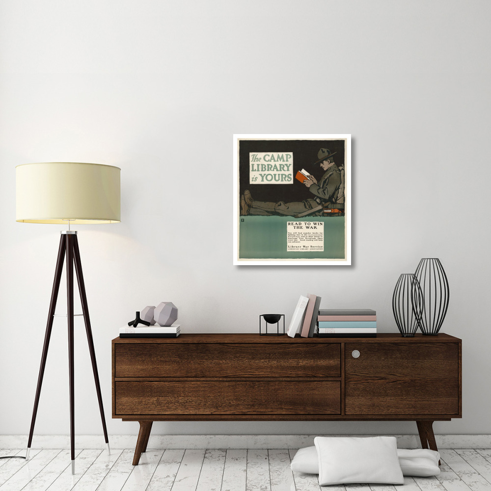 The Camp Library is Yours - Read to Win the War, 1917-Paper Art-29&quotx32"