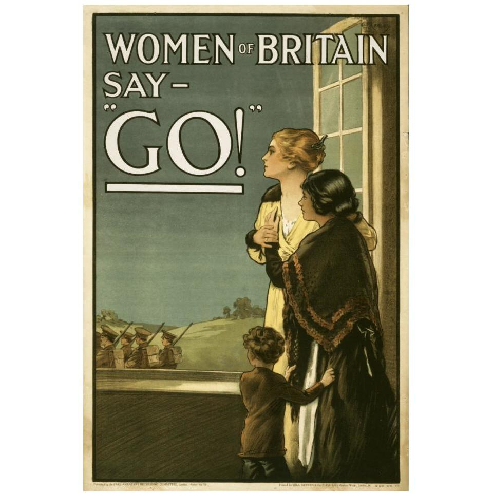 Women of Britain say - &quotGo"-Paper Art-14&quotx20"