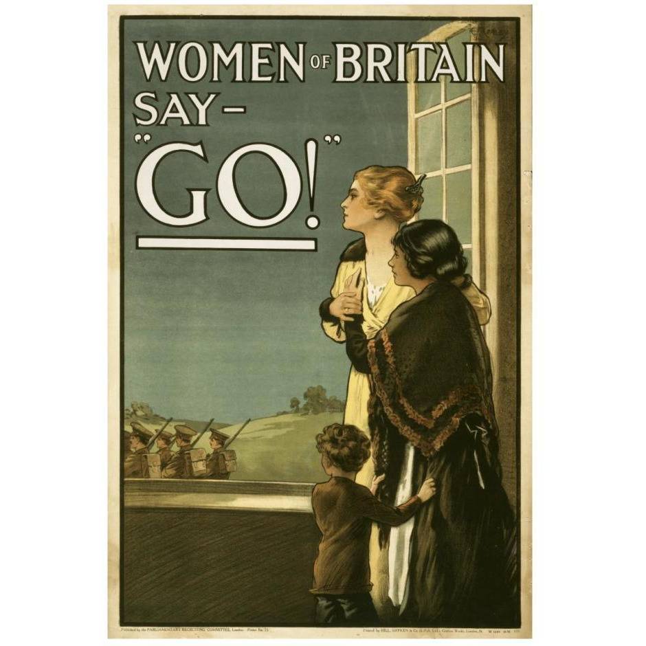 Women of Britain say - &quotGo"-Paper Art-18&quotx26"
