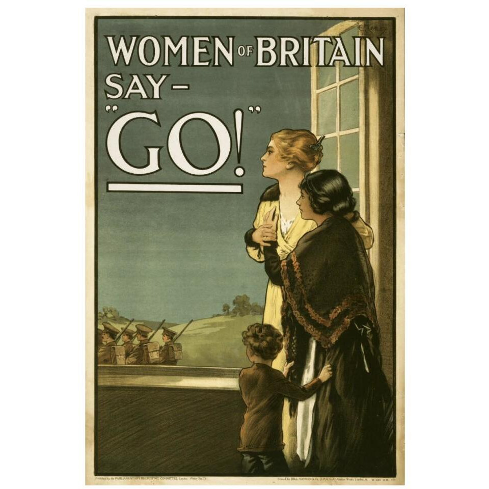 Women of Britain say - &quotGo"-Paper Art-22&quotx32"
