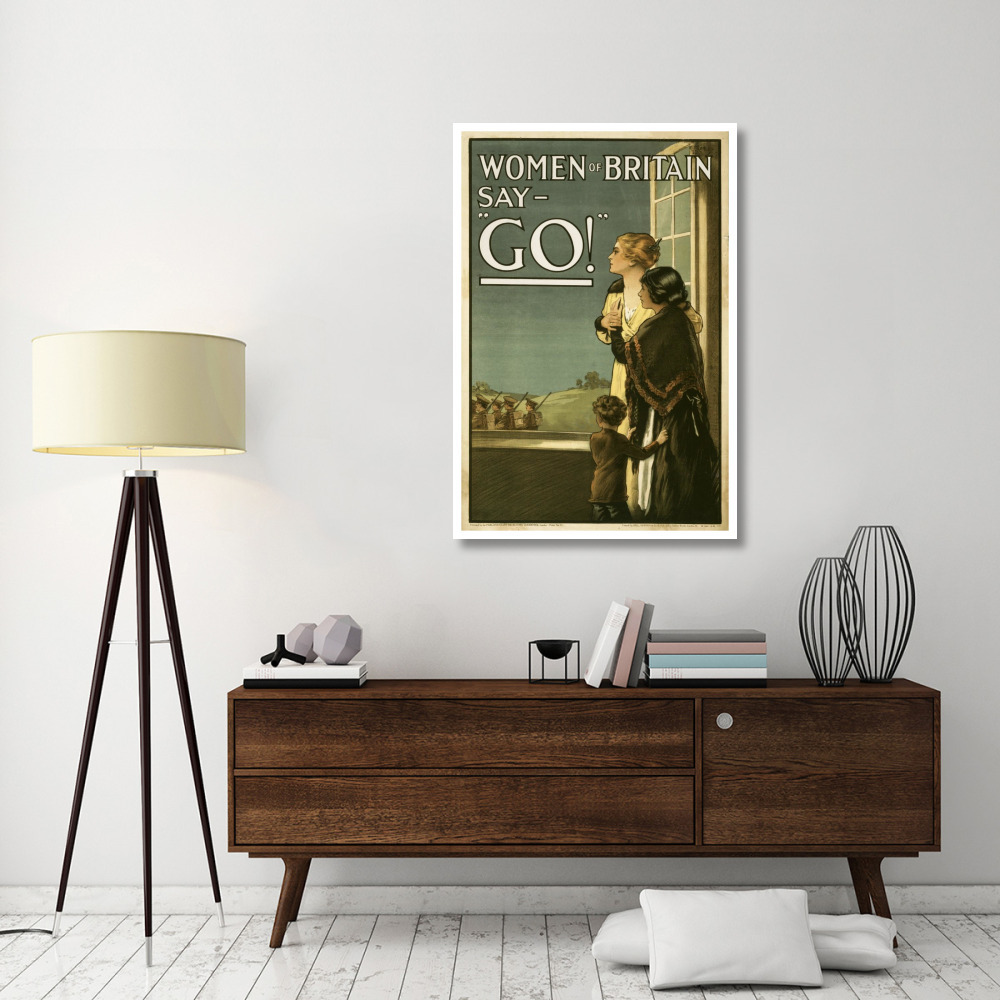 Women of Britain say - &quotGo"-Paper Art-34&quotx50"