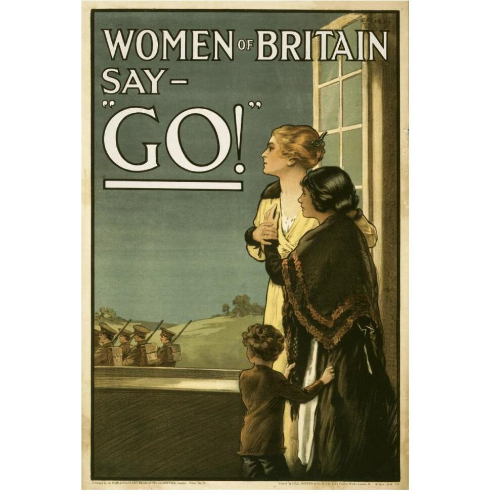 Women of Britain say - &quotGo"-Paper Art-42&quotx62"