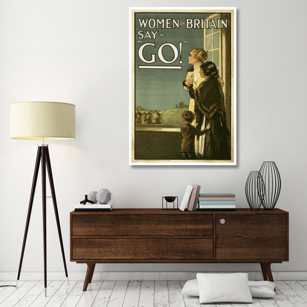 Women of Britain say - &quotGo"-Paper Art-42&quotx62"