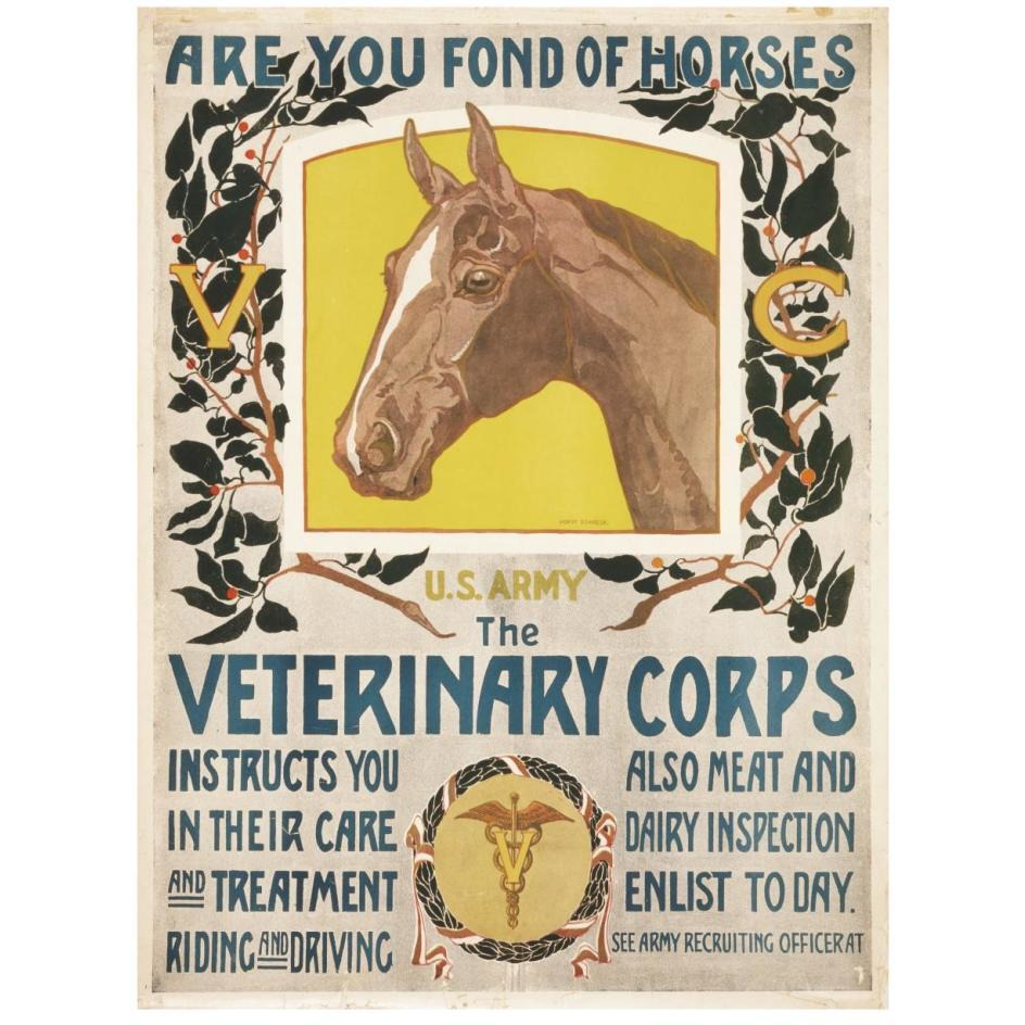 Are You Fond of Horses, 1919-Paper Art-20&quotx26"