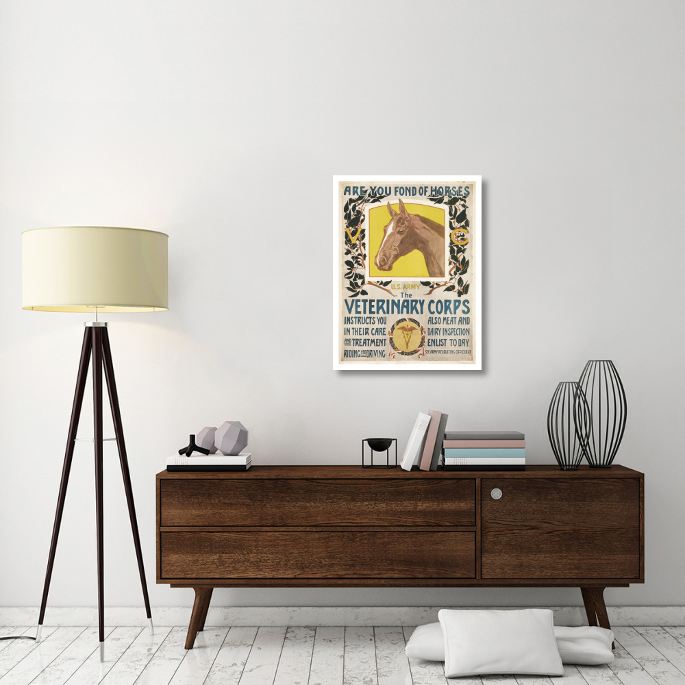 Are You Fond of Horses, 1919-Paper Art-26&quotx34"