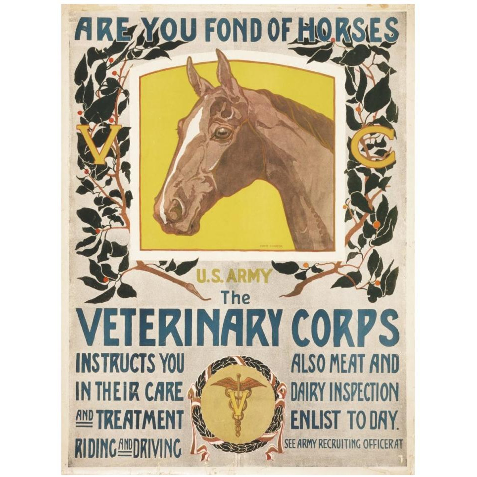 Are You Fond of Horses, 1919-Paper Art-32&quotx42"