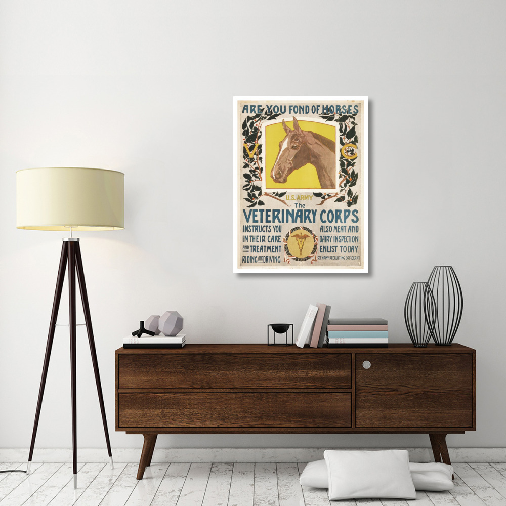 Are You Fond of Horses, 1919-Paper Art-32&quotx42"
