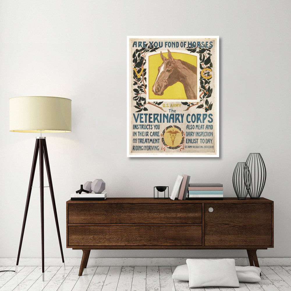Are You Fond of Horses, 1919-Paper Art-38&quotx50"