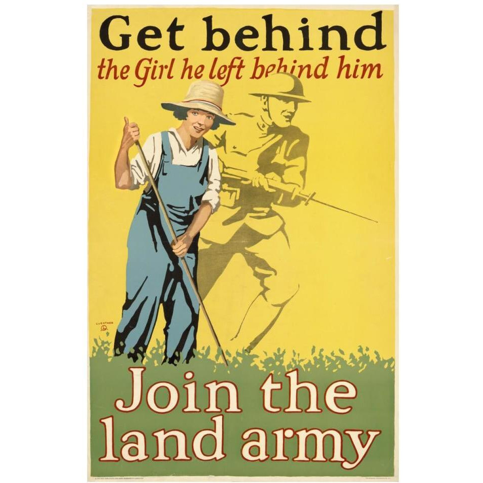 Get behind the girl he left behind him, ca. 1918-Paper Art-14&quotx20"