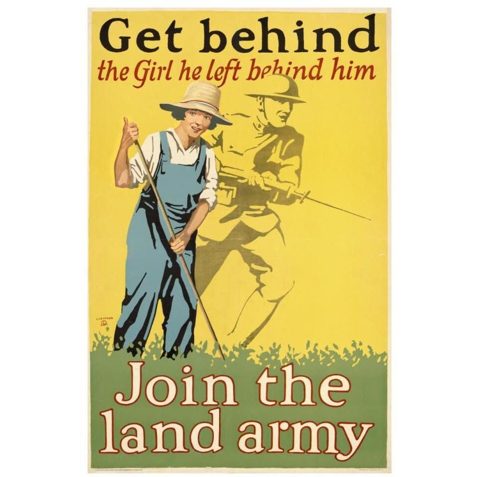 Get behind the girl he left behind him, ca. 1918-Paper Art-22&quotx32"