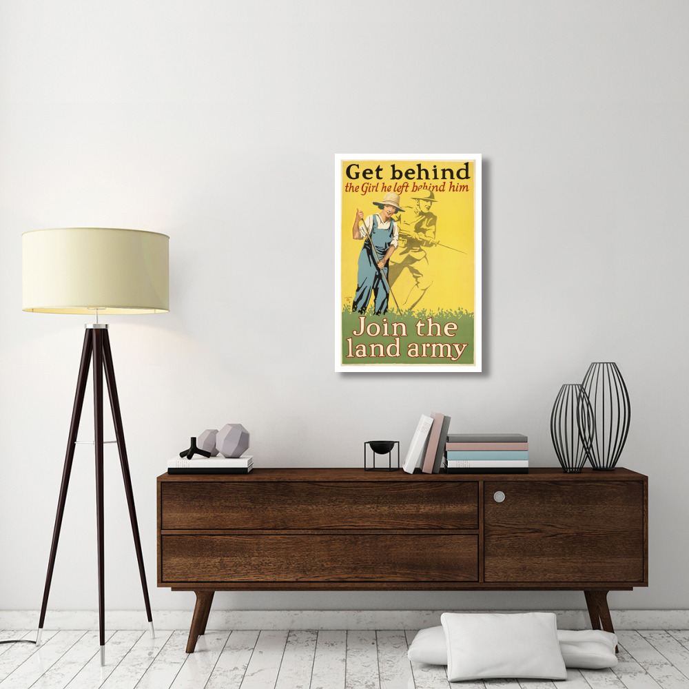 Get behind the girl he left behind him, ca. 1918-Paper Art-26&quotx38"