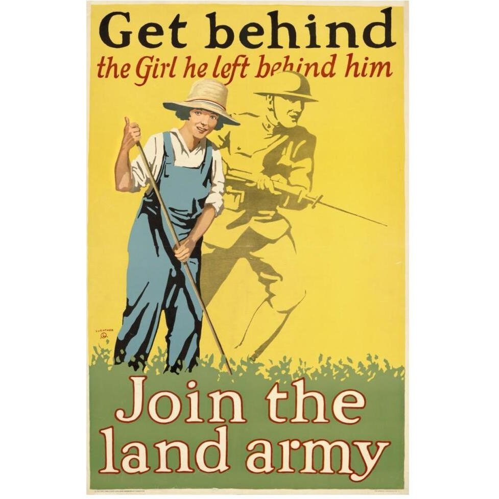 Get behind the girl he left behind him, ca. 1918-Paper Art-42&quotx62"
